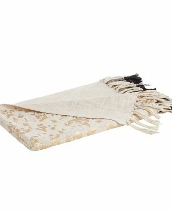 Saro Lifestyle Two-Tone Design Foil Print Throw Blanket, 68 X 52 3 Saro Lifestyle Two-Tone Design Foil Print Throw Blanket, 68 X 52 - Image 3