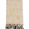Saro Lifestyle Two-Tone Design Foil Print Throw Blanket, 68 X 52