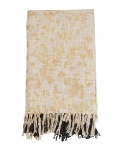 Saro Lifestyle Two-Tone Design Foil Print Throw Blanket, 68 X 52