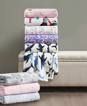 Charter Club Kids LOSEOUT! Plush Throws, 50 X 60, Created For Macy's 2 Charter Club Kids LOSEOUT! Plush Throws, 50 X 60, Created For Macy's - Image 2
