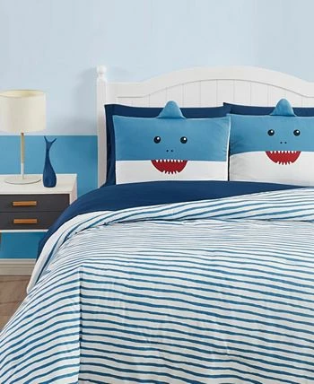 My World Happy Shark 5 Piece Bed In A Bag Set, Twin 2 My World Happy Shark 5 Piece Bed In A Bag Set, Twin - Image 2