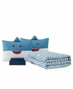 My World Happy Shark 5 Piece Bed In A Bag Set, Twin 7 My World Happy Shark 5 Piece Bed In A Bag Set, Twin -Chic Home Shop 22447244 fpx