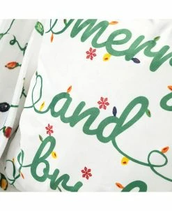 The Mountain Home Collection Rry And Bright Lights Led Christmas Lights 2Pk Pillow & Throw -Chic Home Shop 22568744 fpx