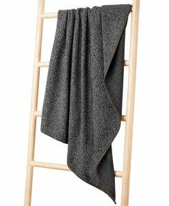 Hotel Collection Boucle Faux Leather Trim Throw, 50 X 70, Created For Macy's