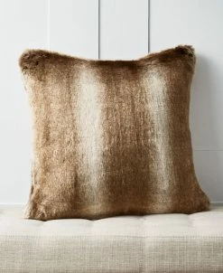 Hotel Collection Hinchilla Faux Fur Decorative Pillow, 20 X 20, Created For Macy's