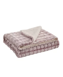 Royal Luxe Versible Micromink To Faux-Sherpa Tie-Dye Throw, 50 X 60 -Chic Home Shop 22996456 fpx