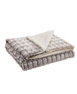Royal Luxe Versible Micromink To Faux-Sherpa Tie-Dye Throw, 50 X 60 -Chic Home Shop 22996457 fpx