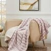 Royal Luxe Versible Micromink To Faux-Sherpa Tie-Dye Throw, 50 X 60
