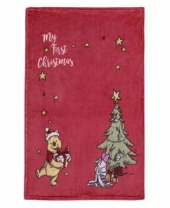 Disney Winnie The Pooh My First Christmas Photo Op Baby Blanket 13 Disney Winnie The Pooh My First Christmas Photo Op Baby Blanket -Chic Home Shop 23001821 fpx