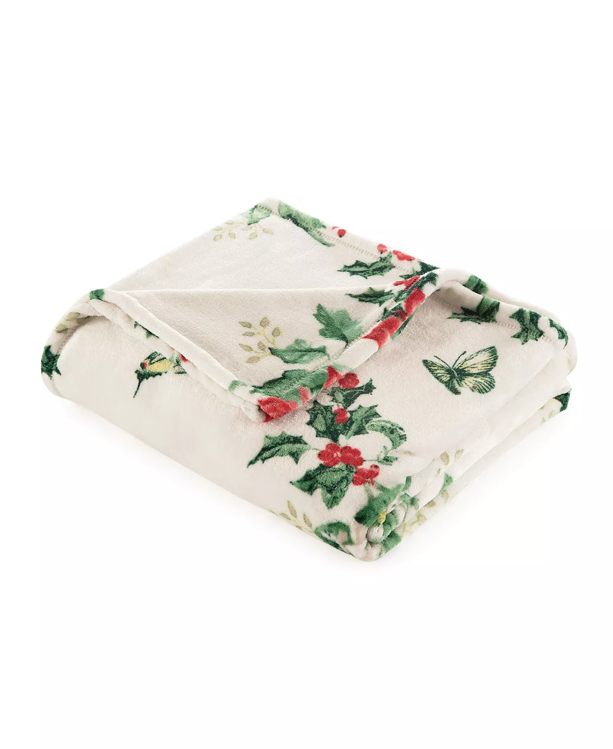 Lenox Poinsettia Throw, 50 X 60 2 Lenox Poinsettia Throw, 50 X 60 - Image 2