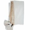Anaya Home Blanket Stitch Throw With Tassels 50x70