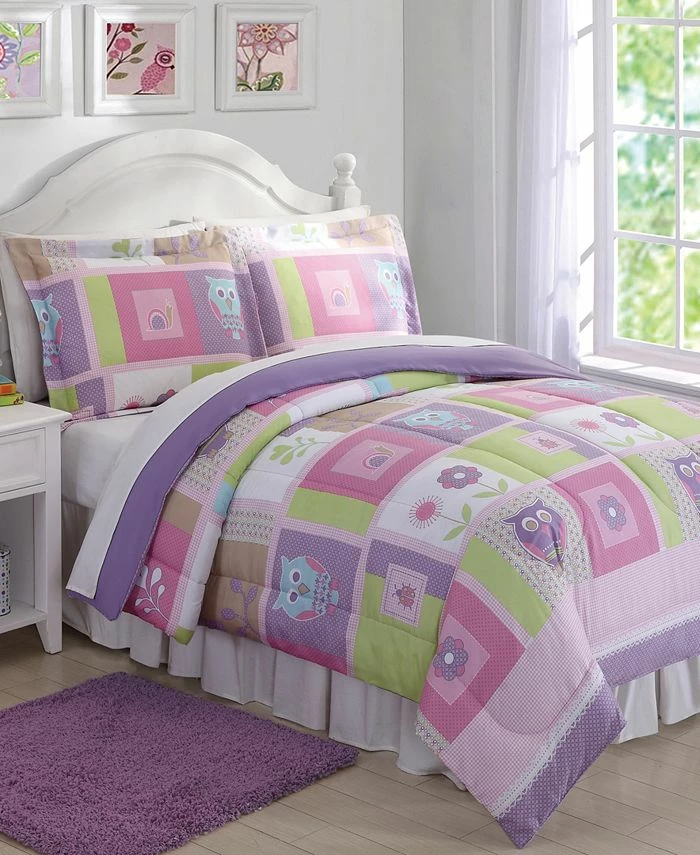 My World Happy Owls Reversible 2-Pc. Twin Comforter Set 1 My World Happy Owls Reversible 2-Pc. Twin Comforter Set