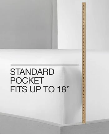 Charter Club 1.5 Stripe 550 Thread Count 100% Supima Cotton Fitted Sheet, Twin, Created For Macy's 3 Charter Club 1.5 Stripe 550 Thread Count 100% Supima Cotton Fitted Sheet, Twin, Created For Macy's - Image 3